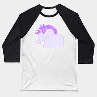 Purple Unicorn Baseball T-Shirt